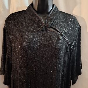 Silhouette Black Textured Dress